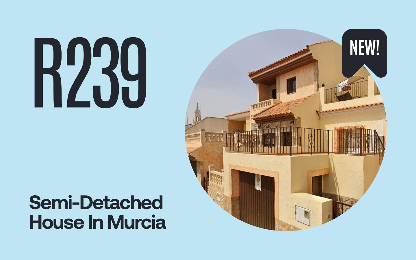 New Opportunity – R239: Semi-detached House in Murcia