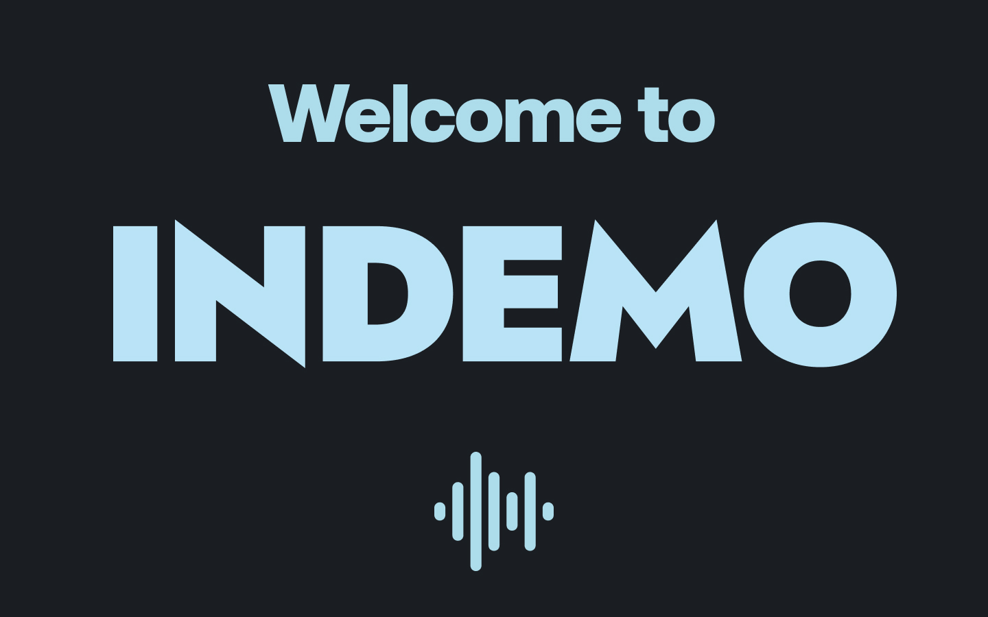 Indemo 101: Welcome to Indemo